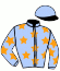 Casaque du jockey de L'Or Bleu