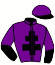 Casaque du jockey de Jumpie Purple