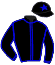 Casaque du jockey de Queen D'Aunou