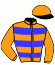 Casaque du jockey de Blanc Bleu