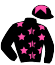 Casaque du jockey de Joueuse De Blues