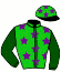 Casaque du jockey de Mr Desira