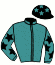 Casaque du jockey de Turquoise Velocity