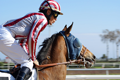 Jockey au galop